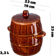 Beczka kamionkowa Kadax Helios z pokrywką 3.2 l (5903699479971) - obraz 2