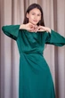 Изумрудное платье миди FashionYouWant L изумрудный 43446470 - изображение 10