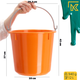 Zestaw wiader budowlanych Kadax Kanan pomarańczowy 12 l x 3 szt (5903699429488) - obraz 2