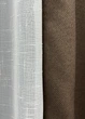 Комплект штор VR-Textil Лен Мешковина 100х270 2шт и Тюль 300х270 277ш-115т Коричневый с белым 71-015/1 - изображение 5