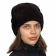 Шапка норковая Меховой Стиль Пион 54-60 Темно-коричневый (065/H) - изображение 1