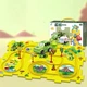 Розвиваюча іграшка-пазл SHT 1103A Dinosaur Park (25pcs) Yellow (79956) - изображение 3