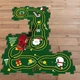 Розвиваюча іграшка-пазл SHT XDL588-19 Merry Christmas (13pcs) Green (79960) - изображение 4