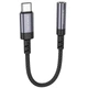 Переходник Borofone BV24 Graceful Type-C to 3.5mm Metal grey - изображение 1