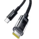 Кабель Baseus Gem Fast Charging Data Cable Type-C to Type-C 2м для швидкого заряджання та передачі даних 20V/5A Cluster Black - зображення 2