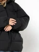 Подростковая зимняя длинная куртка для девочки X-Woyz DT-8368-8 140 см Черная (2000002510321) - изображение 7