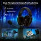 Беспроводные игровые наушники Attack Shark L80 Pro Black, ультралёгкие, трёхрежимные (Bluetooth 5.3 / 2.4 ГГц / USB), 40 мм динамики, до 50 часов автономной работы - изображение 5
