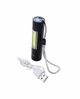 Ручной светодиодный фонарь Bailong 510 LED USB зарядкой аккумуляторный черный алюминиевый корпус - изображение 2