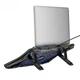 Підставка для ноутбука та MacBook Hoco DH26 RGB notebook multi-fan cooling stand Black - изображение 5