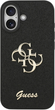 Панель Guess Fixed Glitter Big 4G для Apple iPhone 17 Black (GUHCP17SHG4SGK) - зображення 1