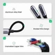 Перехідник UGREEN AV144 USB Type C Male to 3.5mm 2 Female Audio Cable Space Gray 25cm(UGR-30732) (UGR-30732) - зображення 5