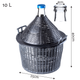 Zestaw winiarski Kadax Balon 10 l + Korek nr. 3 + Plastikowa rurka (5903699487105) - obraz 2