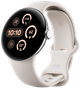 Смарт-годинник Google Pixel Watch 3 45 mm Wi-Fi Polished Silver Aluminum Case/Porcelain Active Band (GA05736-DE) - зображення 1