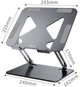 Підставка для ноутбука Media-Tech Aluminum Alloy 10-17" Silver (MT2661) - изображение 5