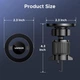 Магнитное крепление для телефона UGREEN LP845 автомобильный держатель Magsafe, не блокирующий вентиляционное отверстие, совместимый с iPhone 17 16 Pro Max 15 14 13 12 серии Xiaomi, Samsung, сильный магнитный держатель Black (45141) - изображение 8
