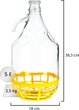 Zestaw gąsiorów Kadax na wino z korkiem 5 l x 2 szt (5903699436660) - obraz 2