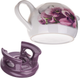 Dzbanek na herbatę ceramiczny Kadax Irais z podgrzewaczem Biało-Fioletowy 1 l (5906638318461) - obraz 6