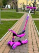 Самокат 3в1 рожевий - изображение 1