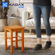 Табурет дерев'яний Kadax Rena квадратний Медовий 44 x 30 см (5903699489314) - зображення 5