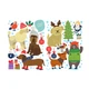 Виниловые наклейки на стену Designstickers Новогодние собаки 59.4х84 см (50613888) - изображение 2