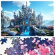 Пазлы Сказочный замок на 1000 элементов размер картины 75х50 см PuzzLesKo - изображение 1