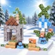 Магнитный конструктор Minecraft 100 блоков Домик с водопадом - изображение 4