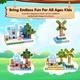 Магнітний конструктор Minecraft 100 блоків Новорічний будиночок з водоспадом - изображение 6