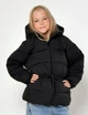 Подростковая зимняя длинная куртка для девочки X-Woyz DT-8368-8 140 см Черная (2000002510321) - изображение 1