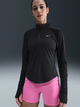Bluza sportowa damska bez kaptura Nike W Nk Tempo Df Hz TP HV2852-010 M Czarna (198481147533) - obraz 1