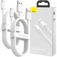 Кабель Baseus Simple Wisdom Data Cable Kit USB to Micro 2.1A White 2шт. (TZCAMZJ-02) [123927] - зображення 3