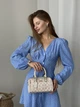 Сумка жіноча Mini Rowan Crossbody In Signature біло-пудрове барило - зображення 2