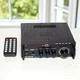 Двухканальный усилитель звука UKC A3 Hi-Fi стерео 2x120W Bluetooth USB SD FM радио с пультом управления Черный - изображение 5