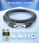 Кабель Cable Matters HDMI 2.1 [Certified Ultra High Speed HDMI] 48Gbps 8K@60Hz, 4K@240Hz 2м black - изображение 2