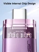 Адаптер-переходник JSAUX Type-C to USB 3.0, 5Gbps, purple - изображение 3