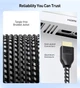 Кабель Cable Matters HDMI 2.1 [Certified Ultra High Speed HDMI] 48Gbps 8K@60Hz, 4K@240Hz 2м black - изображение 7
