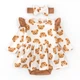 Боди Dexter`s-платье для девочки с крылышками и повязкой с мишками girl bears 74 см молочный - изображение 1