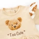 Боди Dexter`s-платье для девочки с крылышками и повязкой с мишкой girl bears 74 см бежевый - изображение 2