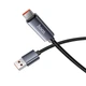 Кабель Hoco Type-C Favor 5A charging data cable with display X112 |1m, 5A| black - изображение 8
