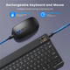 Клавіатура та миша BT Combo Black, wireless комплект, Bluetooth підключення - зображення 3