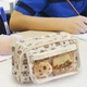 Пенал школьный Капибара с аксессуарами Коричневый (28004) - изображение 2