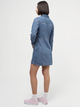 Sukienka koszulowa damska jeansowa Levi's Flynn Western Core Dress A7592-0001 L Niebieska (5401128681259) - obraz 4
