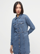 Sukienka koszulowa damska jeansowa Levi's Flynn Western Core Dress A7592-0001 M Niebieska (5401128681266) - obraz 5