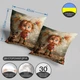 Подушка декоративная с оригинальным 3D рисунком девочки 45×45 см 1321345UA - изображение 3