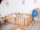 Детский деревянный манеж-кровать Монтессори BUSY WOOD напольная Модель 6.2 190х160 см Натуральное дерево - изображение 7