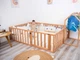 Детский деревянный манеж-кровать Монтессори BUSY WOOD напольная Модель 6.2 140х190 см Натуральное дерево - изображение 6