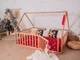 Детский деревянный манеж-кровать домик Монтессори BUSY WOOD напольная Модель 6 190х160 см натуральное дерево - изображение 8
