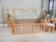 Детский деревянный манеж-кровать домик Монтессори BUSY WOOD напольная Модель 6 200х140 см натуральное дерево - изображение 9