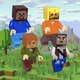 Набор игровых детских подвижных фигурок Майнкрафт 12 штук подарочных с оружием - изображение 4