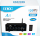 Підсилювач звуку UKC A5 Bluetooth USB SD FM MP3 2x120W стерео підсилювач караоке з двома мікрофонними входами аудіопідсилювач для колонок акустики радіо дисплей пульт ДК домашній музичний центр підтримка флешки карт пам'яті - изображение 6