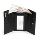 Женский кожаный кошелек dr.Bond Classic PEW214 черный - изображение 3
